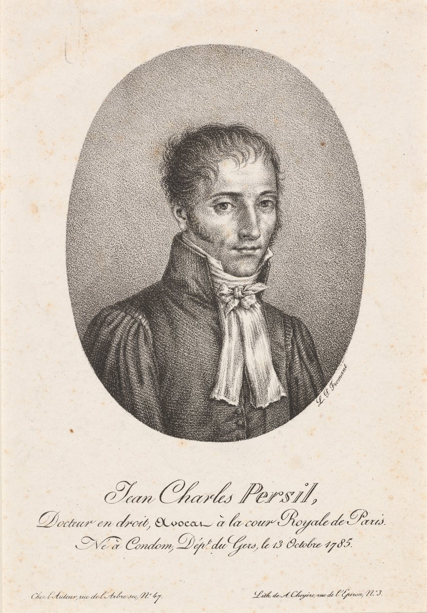 Jean Charles Persil door after Louis Pierre Froment after Honoré Daumier