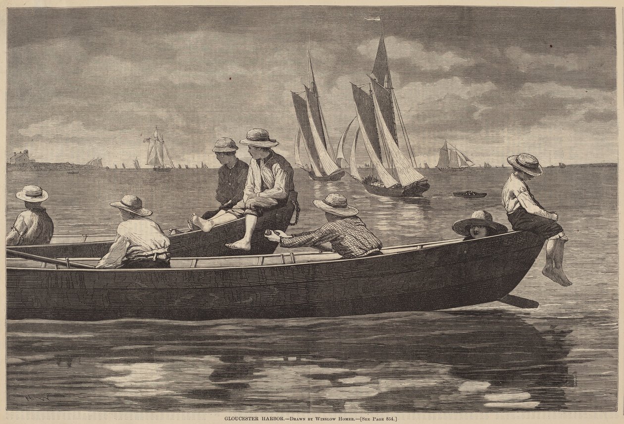 Haven van Gloucester door Winslow Homer