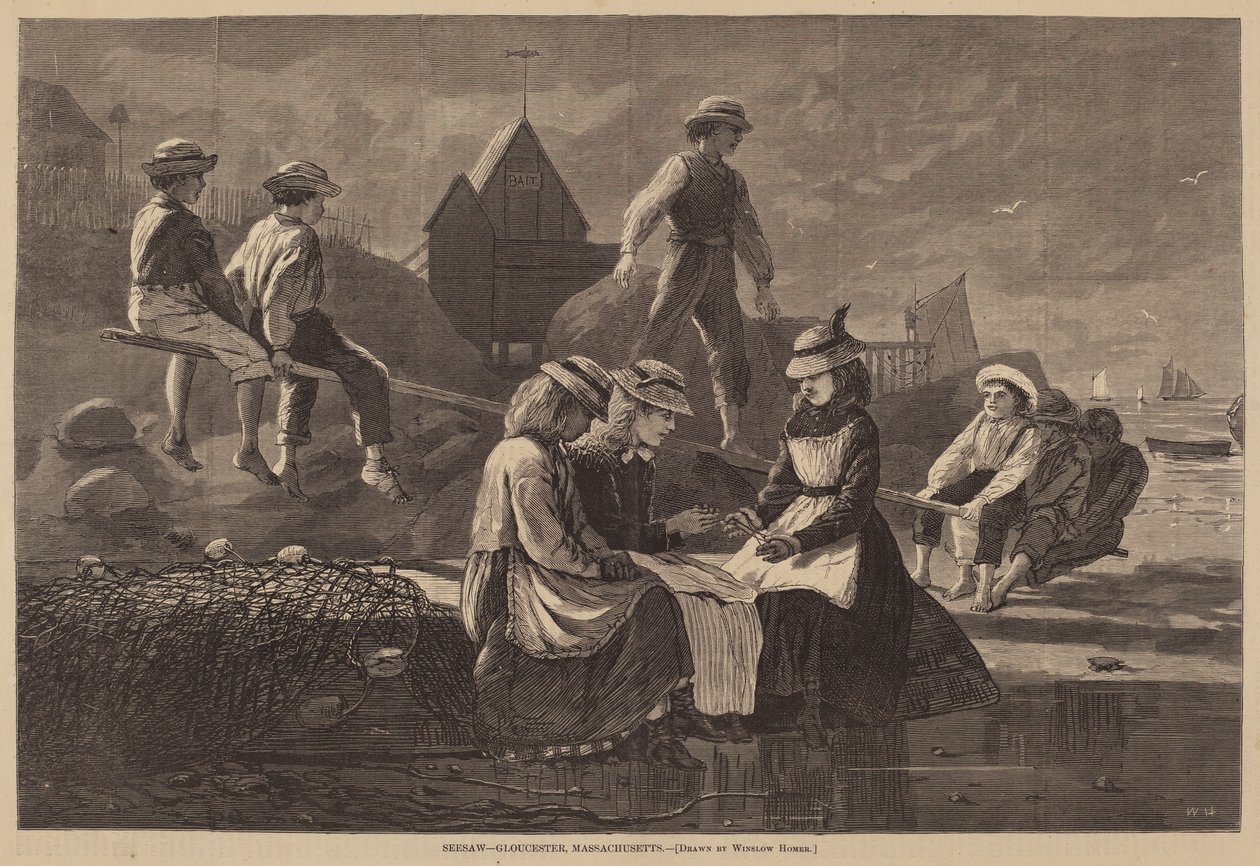 Wip - Gloucester, Massachusetts door Winslow Homer
