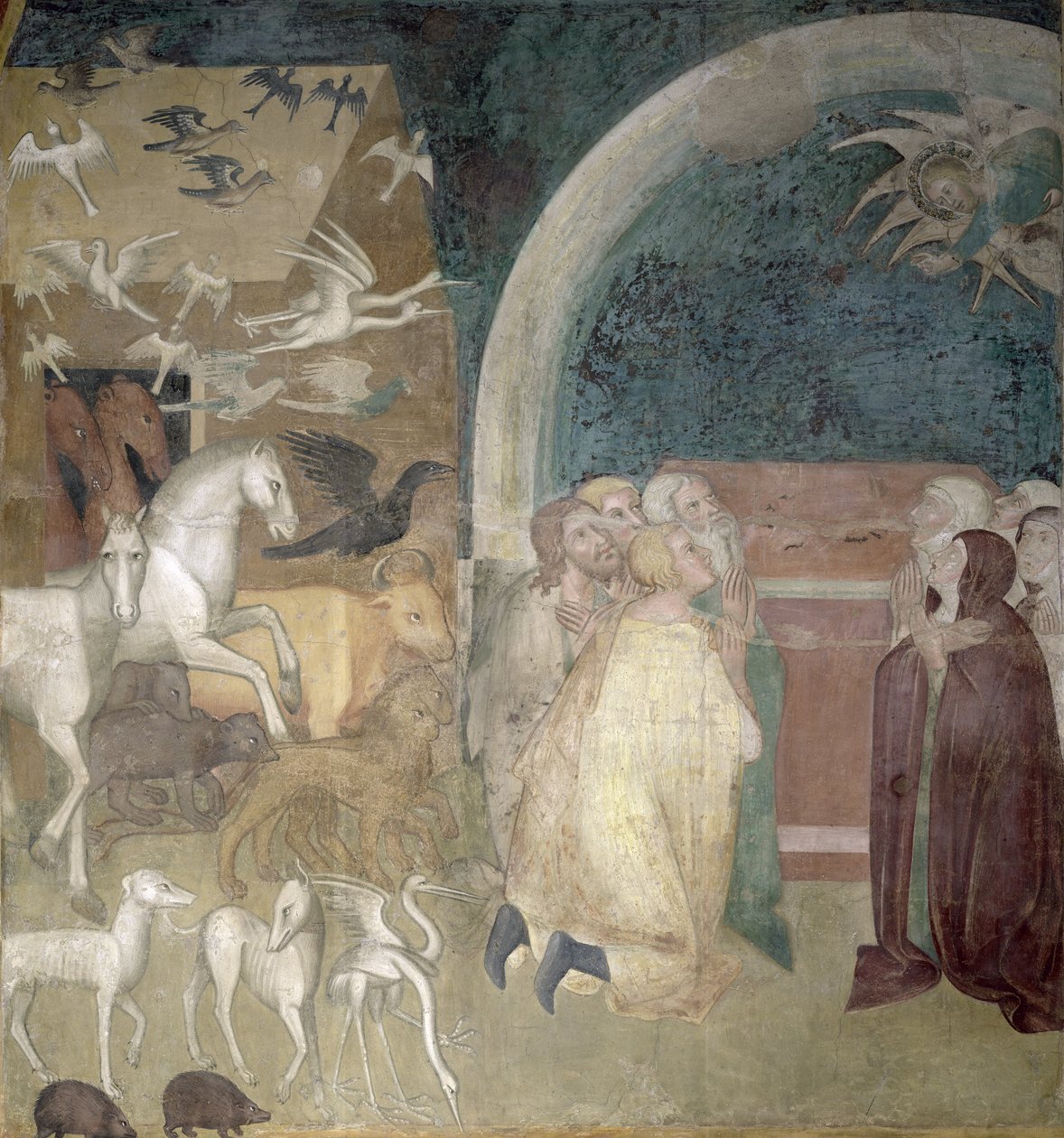 Het verlaten van de ark, 1356-67 door also Manfredi de Battilori Bartolo di Fredi