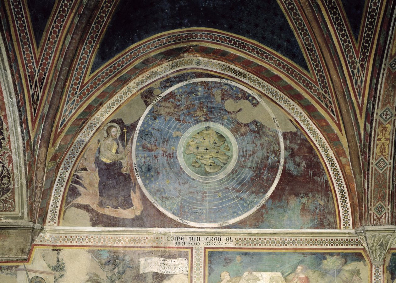 De schepping van de wereld, 1356-67 door also Manfredi de Battilori Bartolo di Fredi