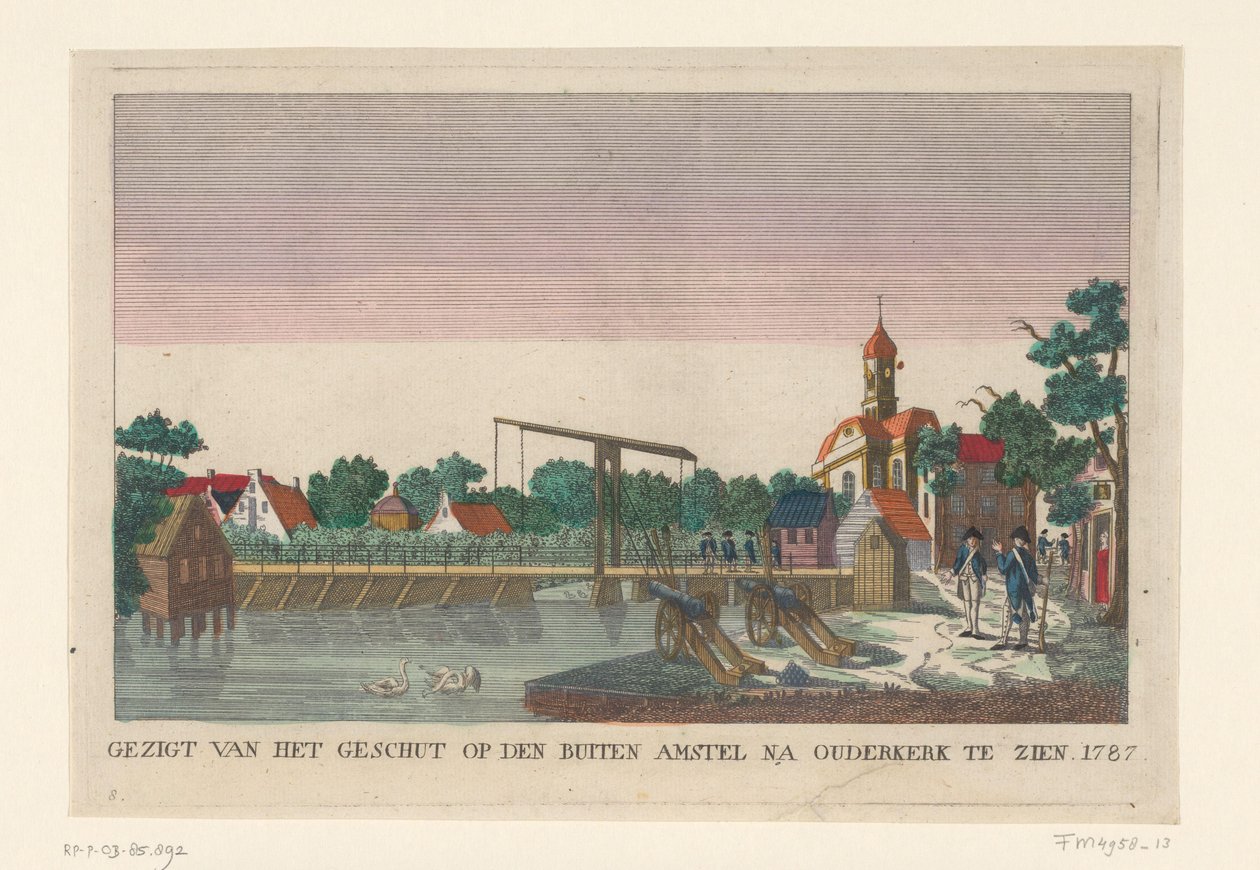 Batterij te Ouderkerk, 1787 door anonymous (attributed to)
