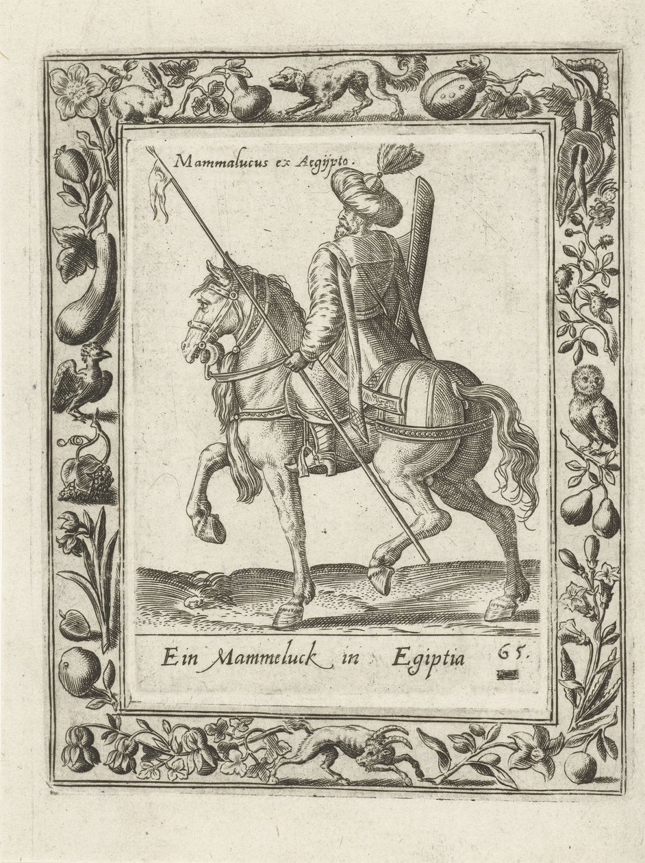 Mammeluk te paard door anonymous (attributed to)