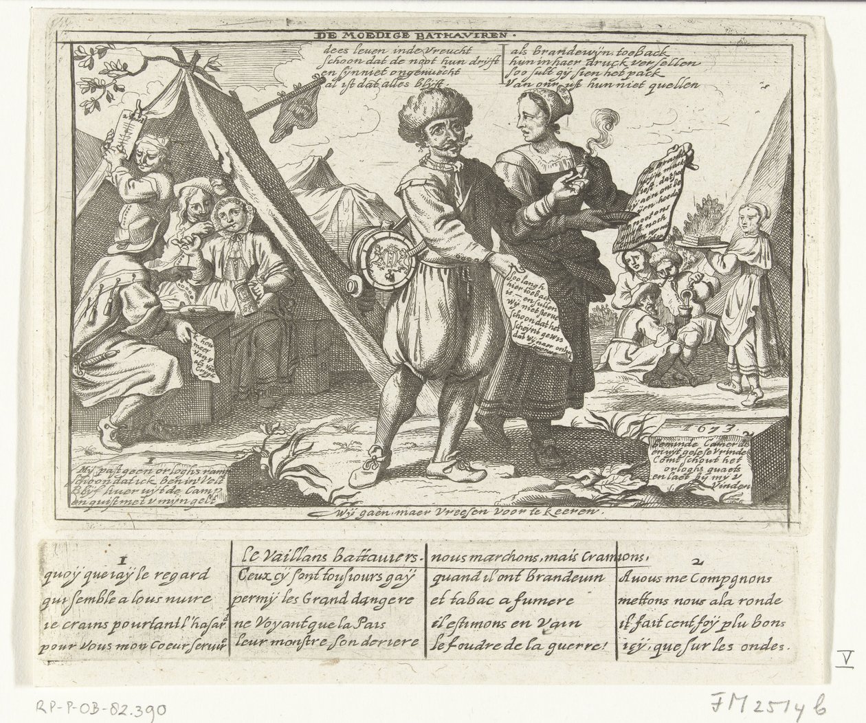 De moedige Batavieren, 1673 door anonymous (possibly)