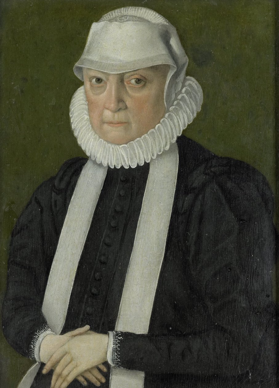 Portret van een vrouw, waarschijnlijk Anna Jagellonia, koningin van Polen door anonymous (possibly)