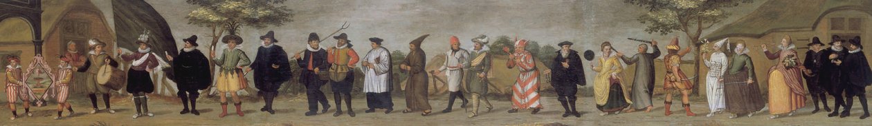 Dutch: Allegorische optocht van de Dordrechtse Rederijkers Kamer de Fonteynisten door anonymous 
