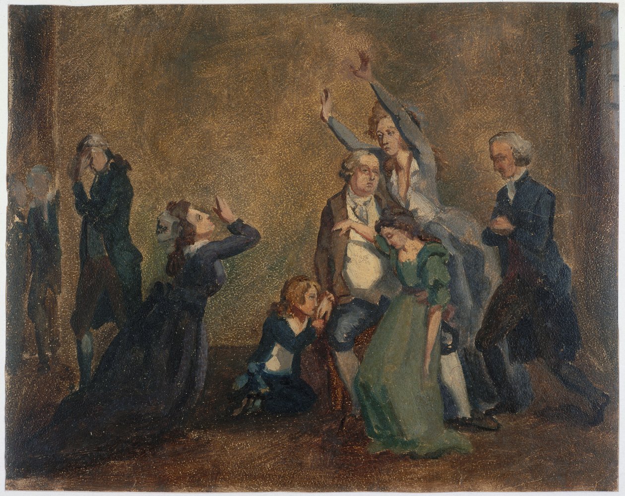 Frans: Afscheid van Lodewijk XVI van zijn familie, 20 januari 1793. door anonymous 
