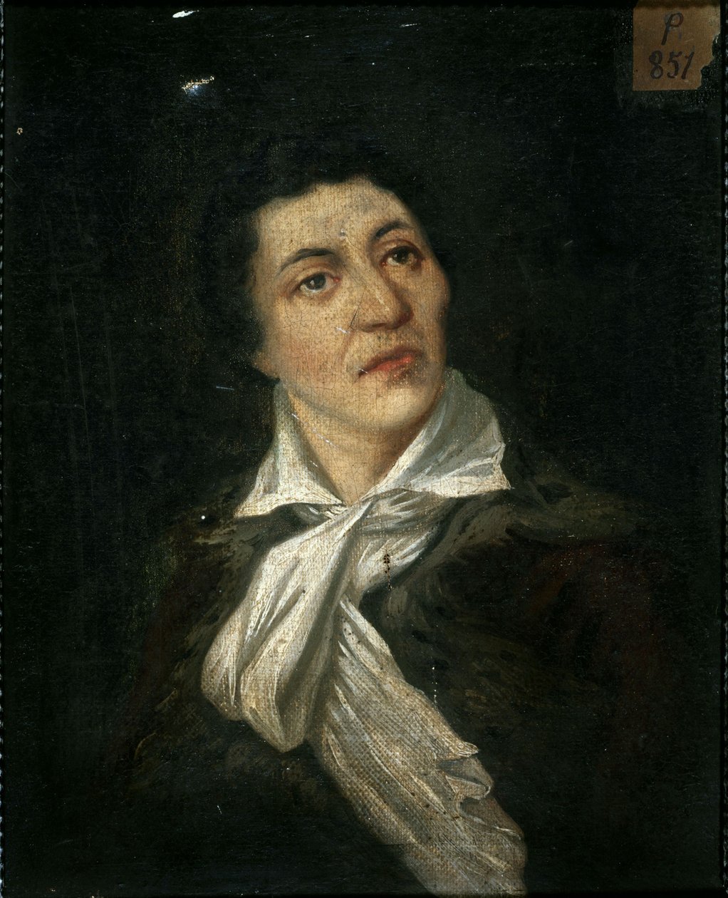 Frans: Portrait de Jean-Paul Marat (1743-1793), publiciste et homme politique (P851) door anonymous 