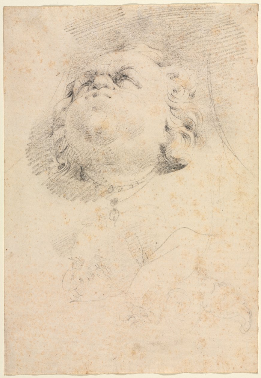 Schets van hoofden na Giambologna