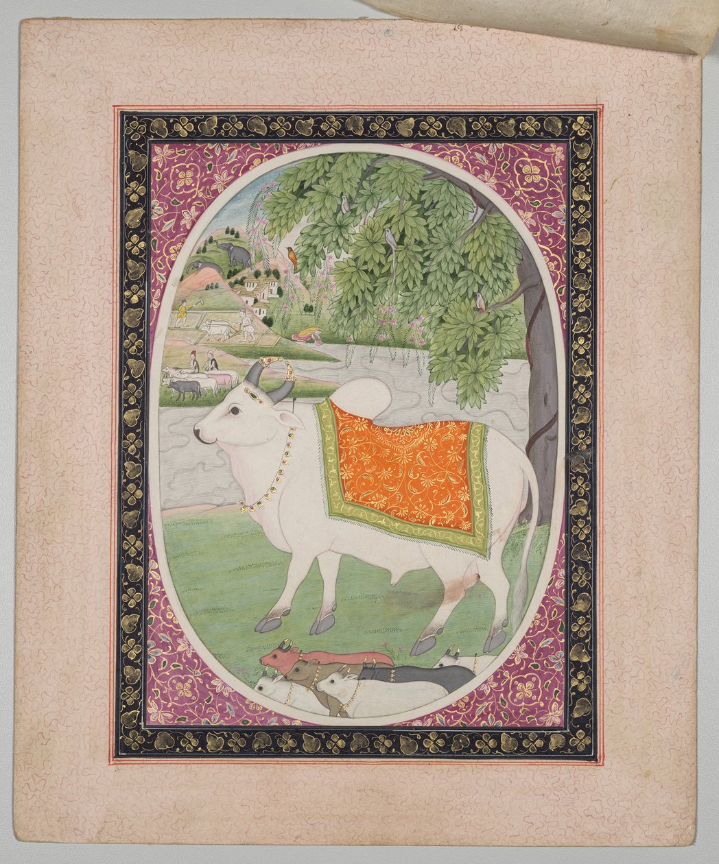 Stier, uit een Mandi Astrologie Serie door attributed to Sanju