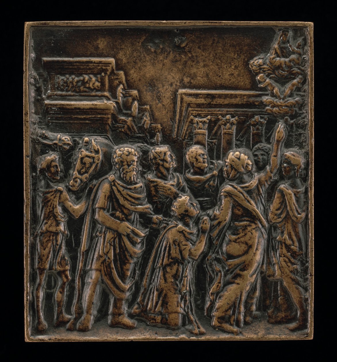 Augustus en de Sibylle door called Riccio Andrea Briosco