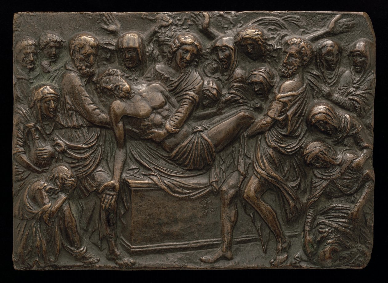 De Graflegging van Christus door called Riccio Andrea Briosco