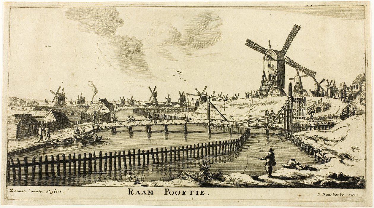Raampoort, uit De Acht Stadspoorten van Amsterdam door called Zeeman Reinier Nooms