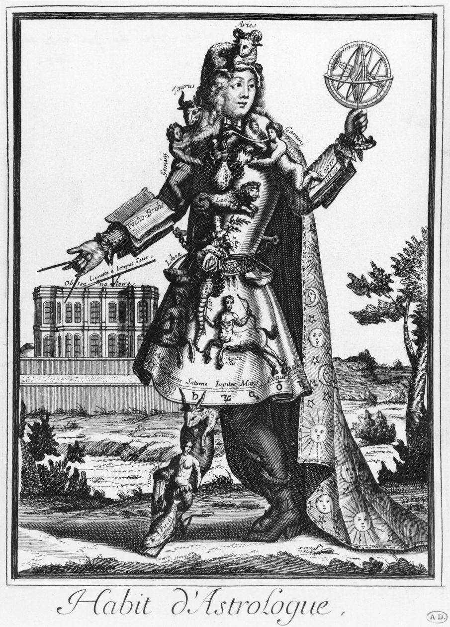 Kostuum voor een astroloog door Nicolas II de Larmessin