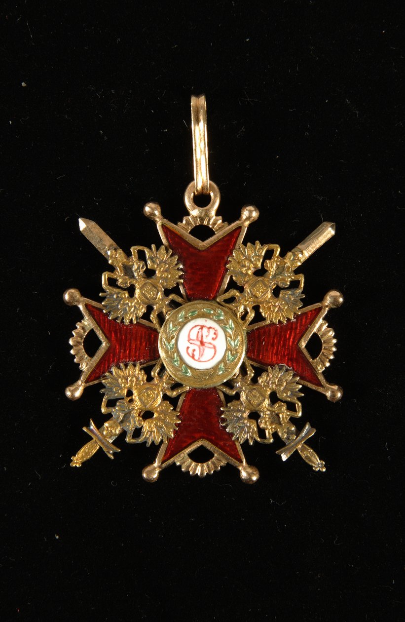 Het insigne van de Orde van Sint Stanislaus, Derde Klasse door decorations and medals Orders