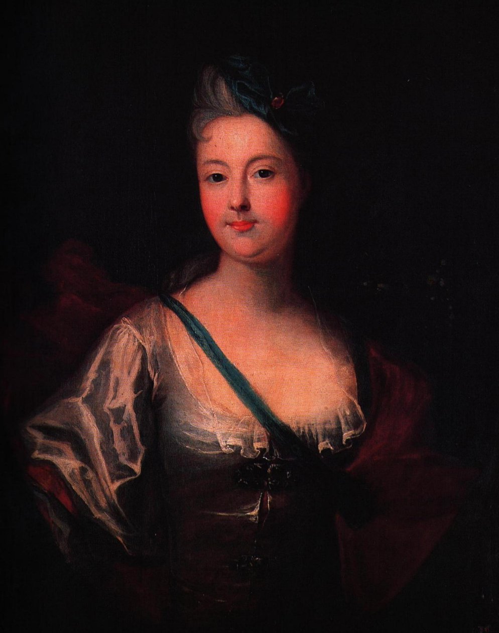 Portret van Angélique Debargues door Ádam Mányoki