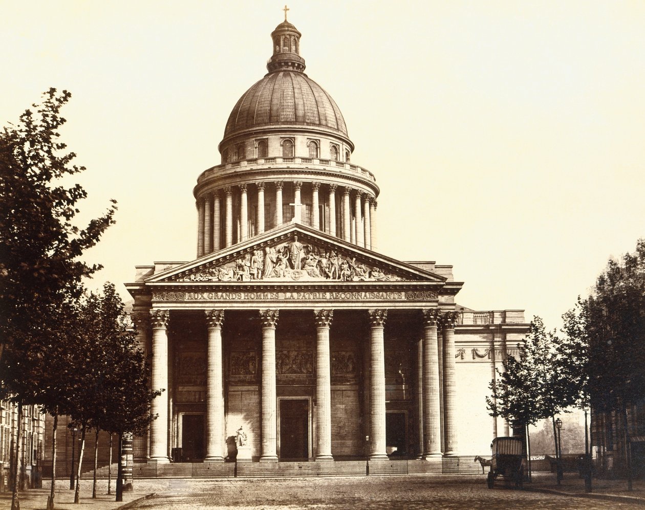 Panthéon de Paris door Edouard Denis Baldus