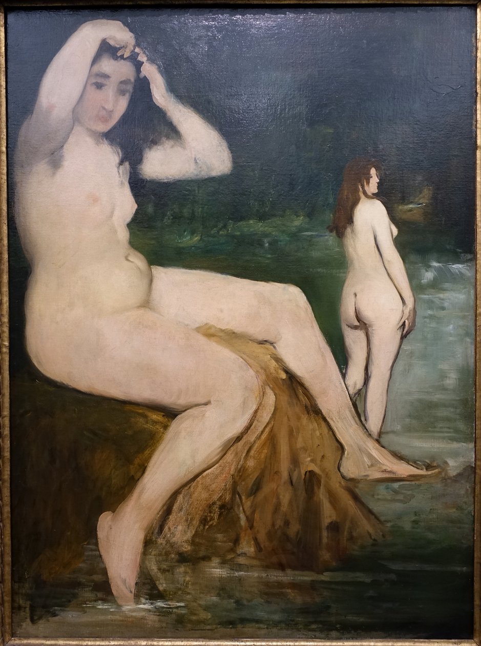 Badhuisgangers aan de Seine door Édouard Manet