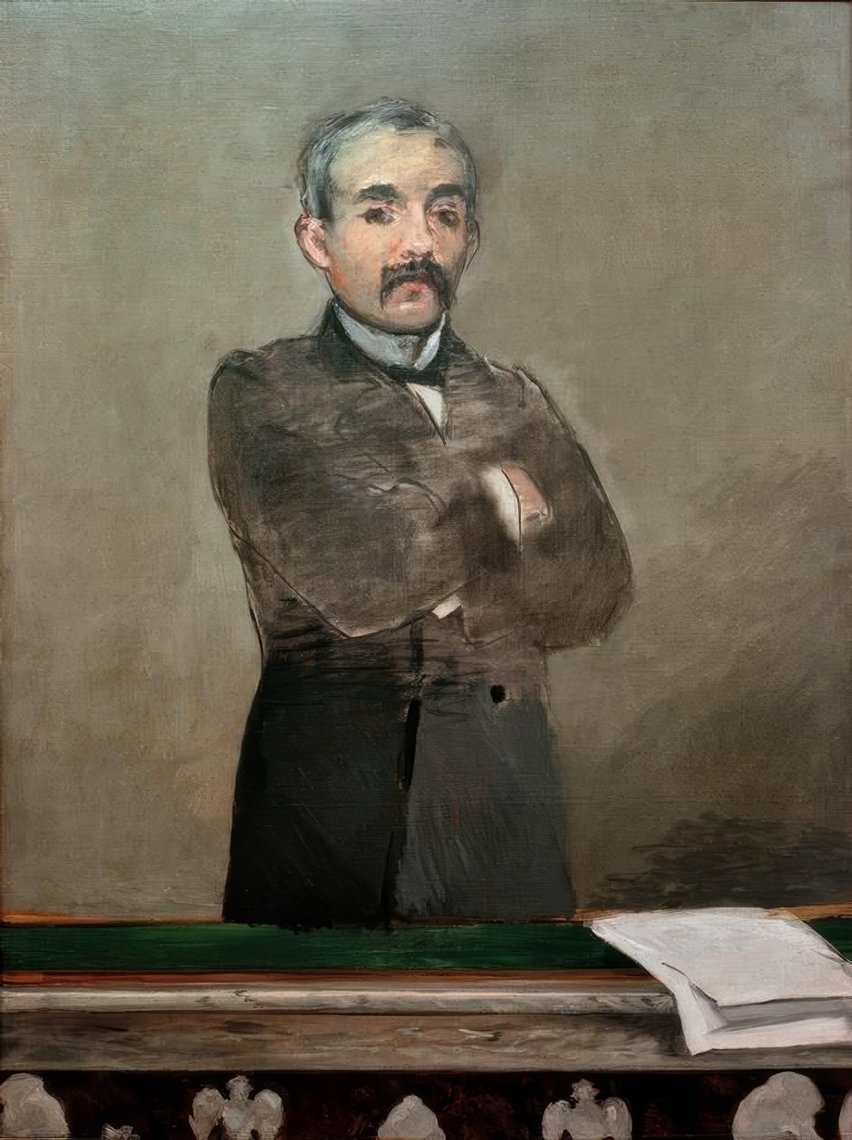 Portret van Clemenceau door Édouard Manet
