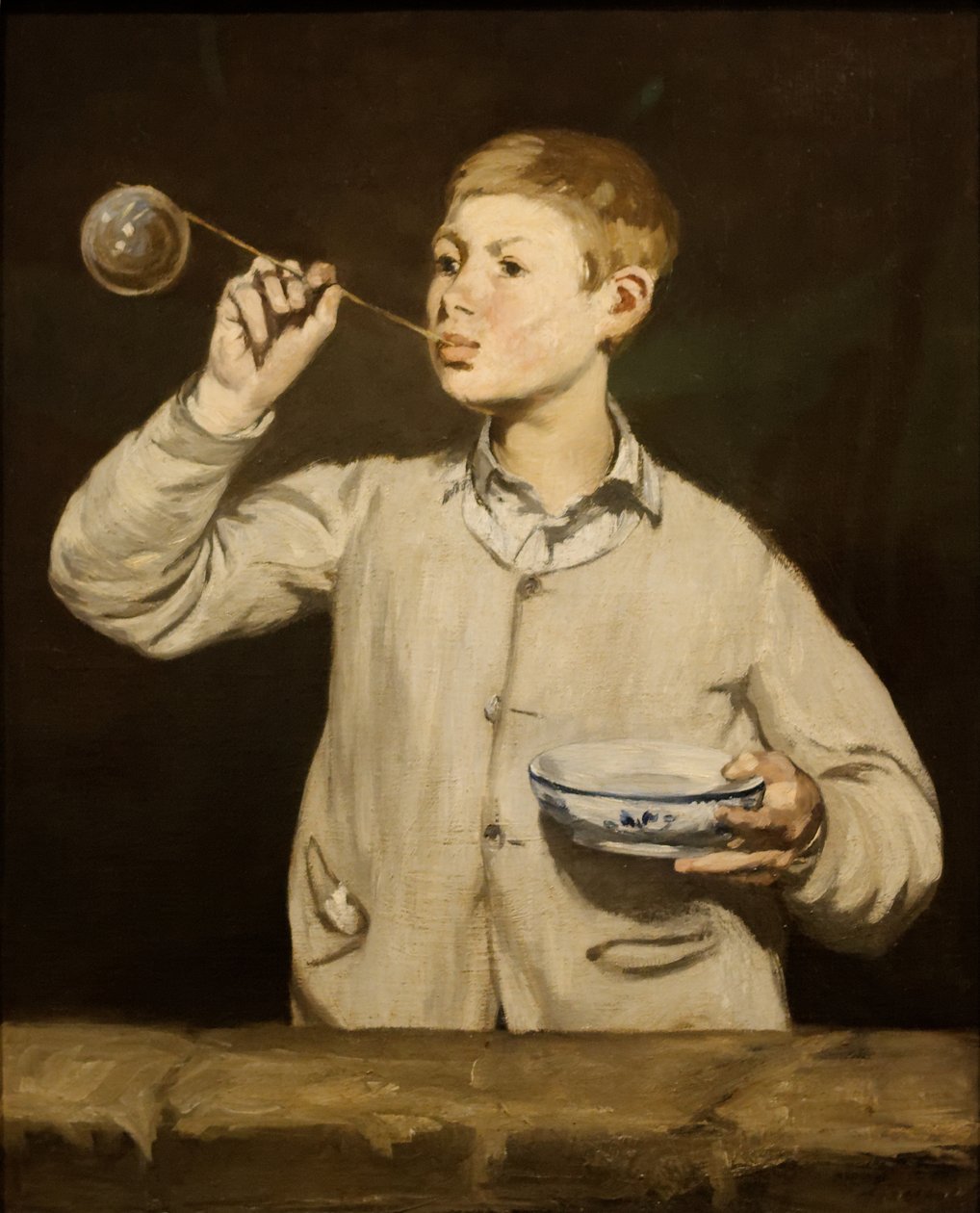 Jongen die bellen blaast door Édouard Manet