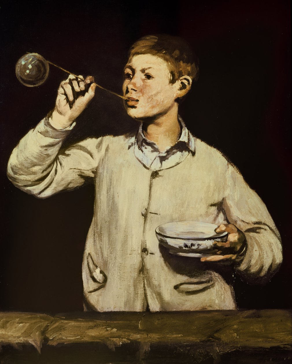 Jongen die bellen blaast, 1867-69 door Édouard Manet