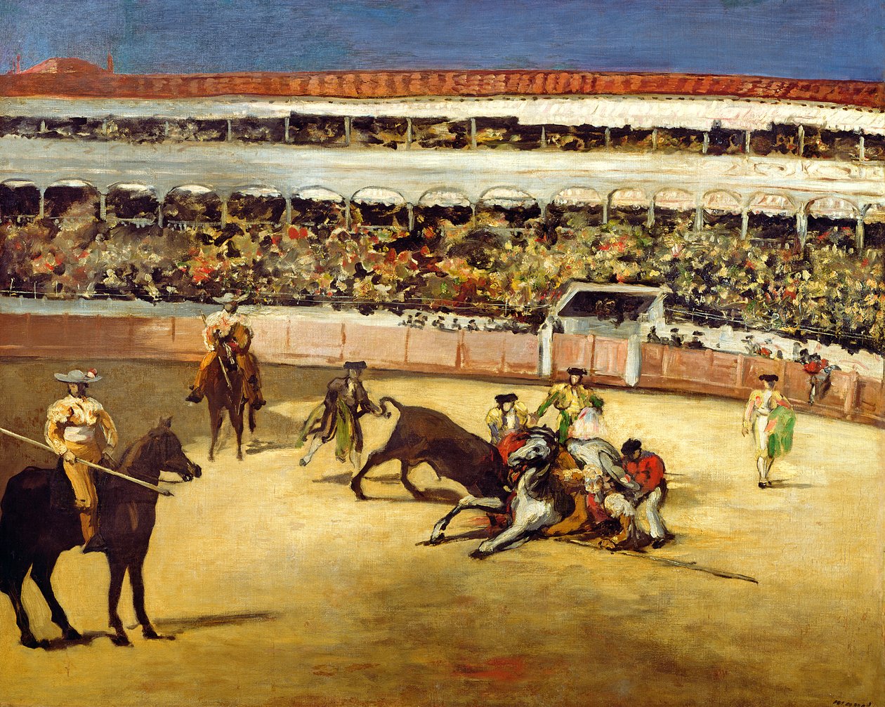 Stierengevecht, 1865 door Édouard Manet