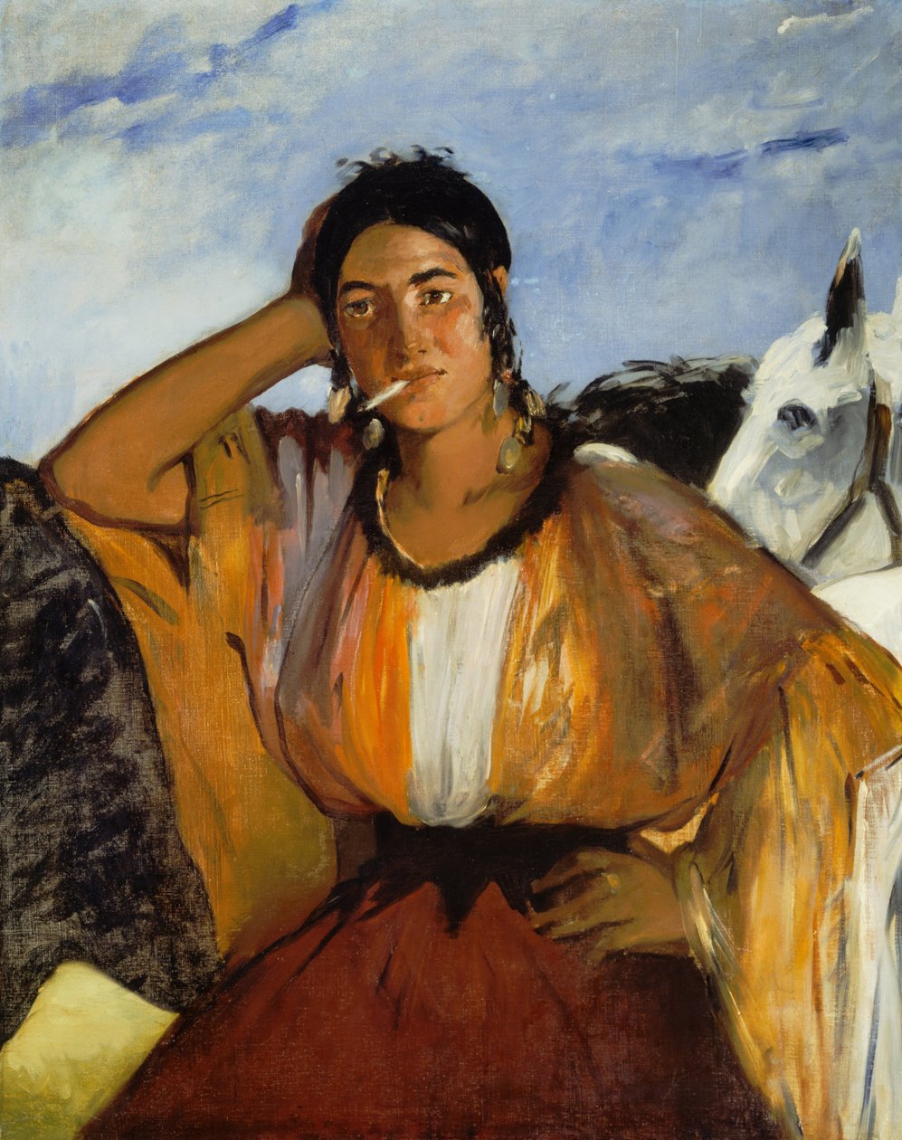 Zigeuner met een sigaret door Édouard Manet