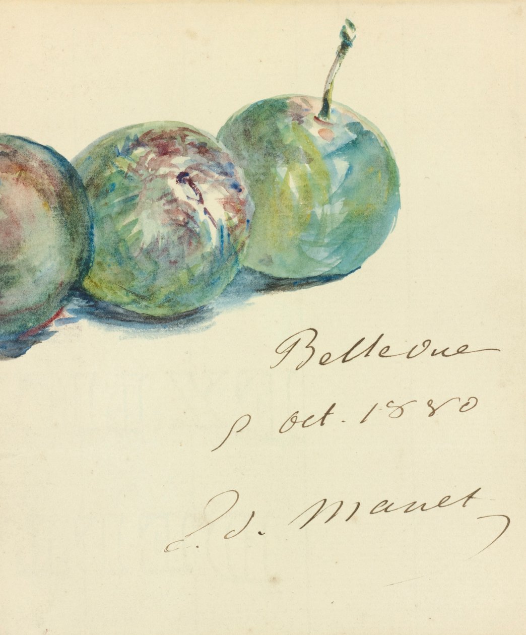 Brief door Édouard Manet