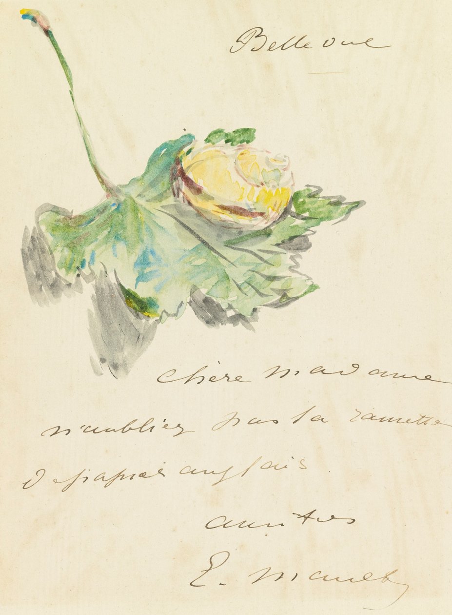 Brief door Édouard Manet