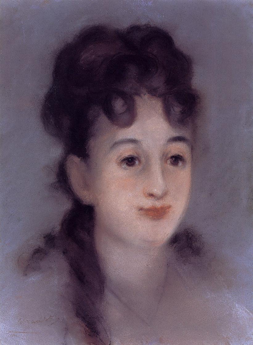 Portret van Eva Gonzalès door Édouard Manet