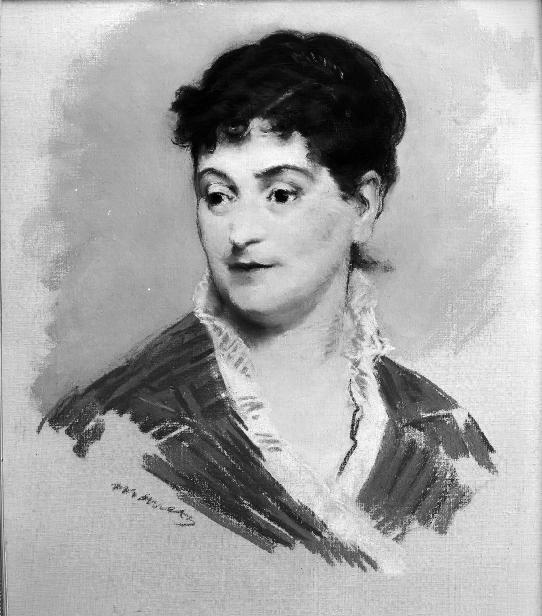 Portret van Madame Emile Zola, 1874 door Édouard Manet