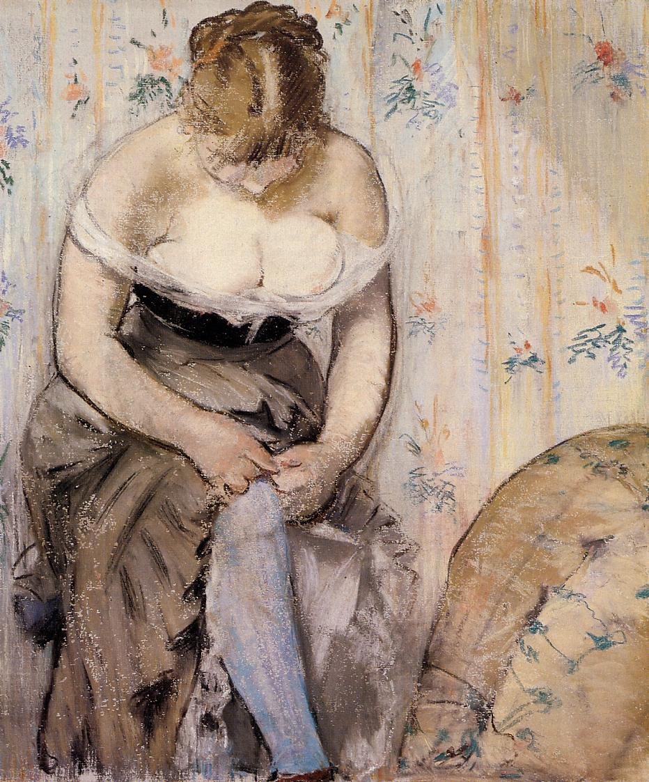 De Kousenband door Édouard Manet