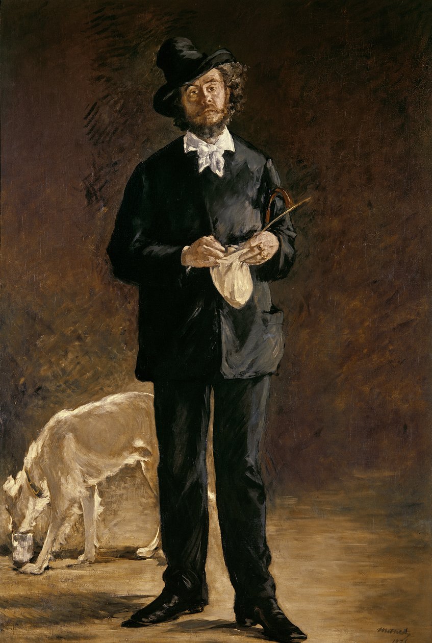 De Kunstenaar, of Portret van Gilbert Marcellin Desboutin, 1875 door Édouard Manet