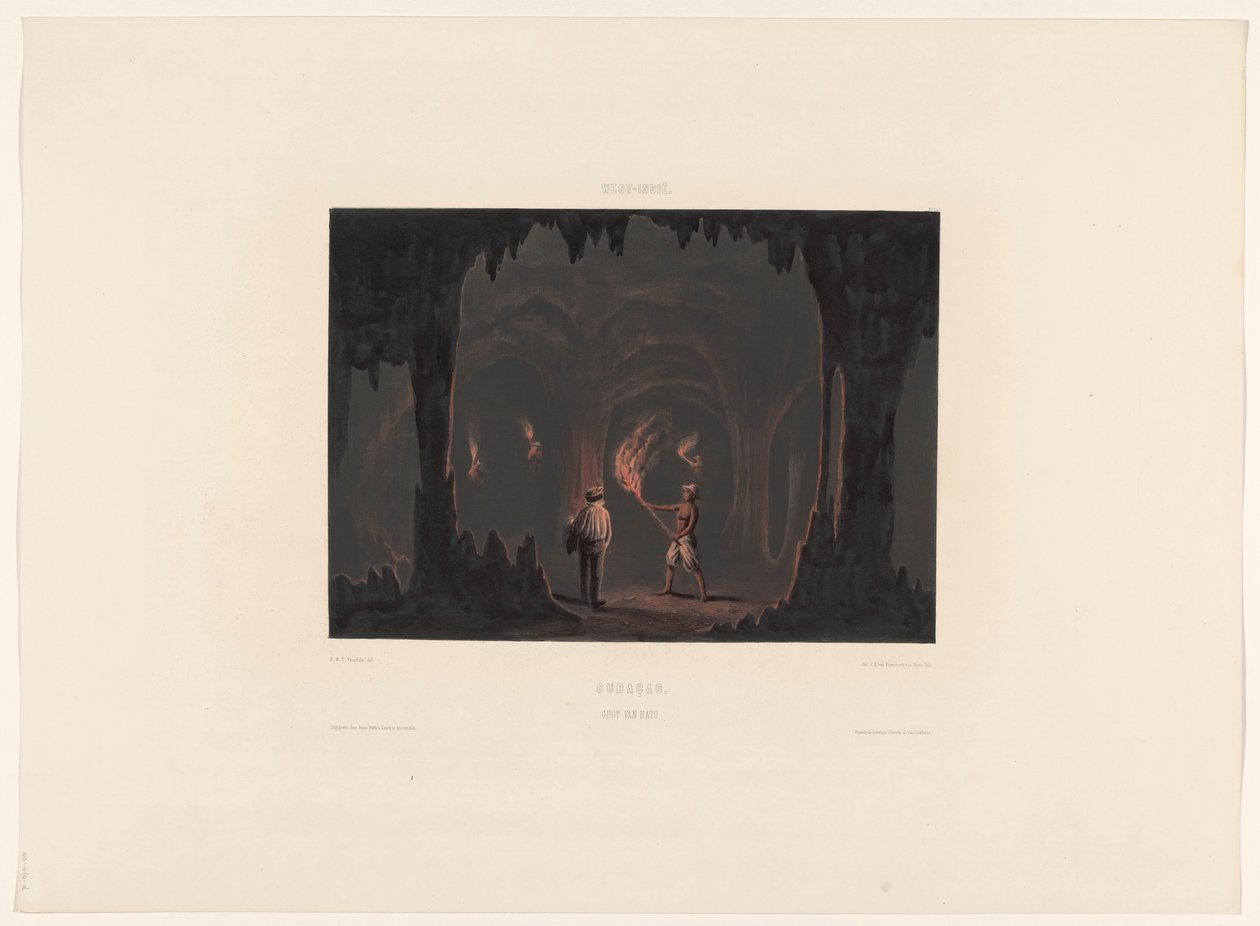 Grotten van Hato, Curaçao. Grot van Hato door jonkheer Jacob Eduard van Heemskerck