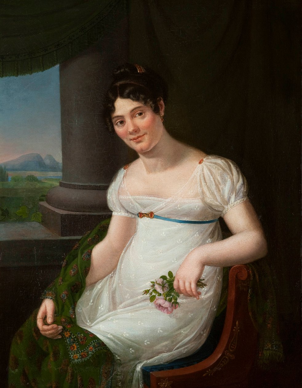Halflang portret van La Duchesnois door or Berger, Jenny Desoras