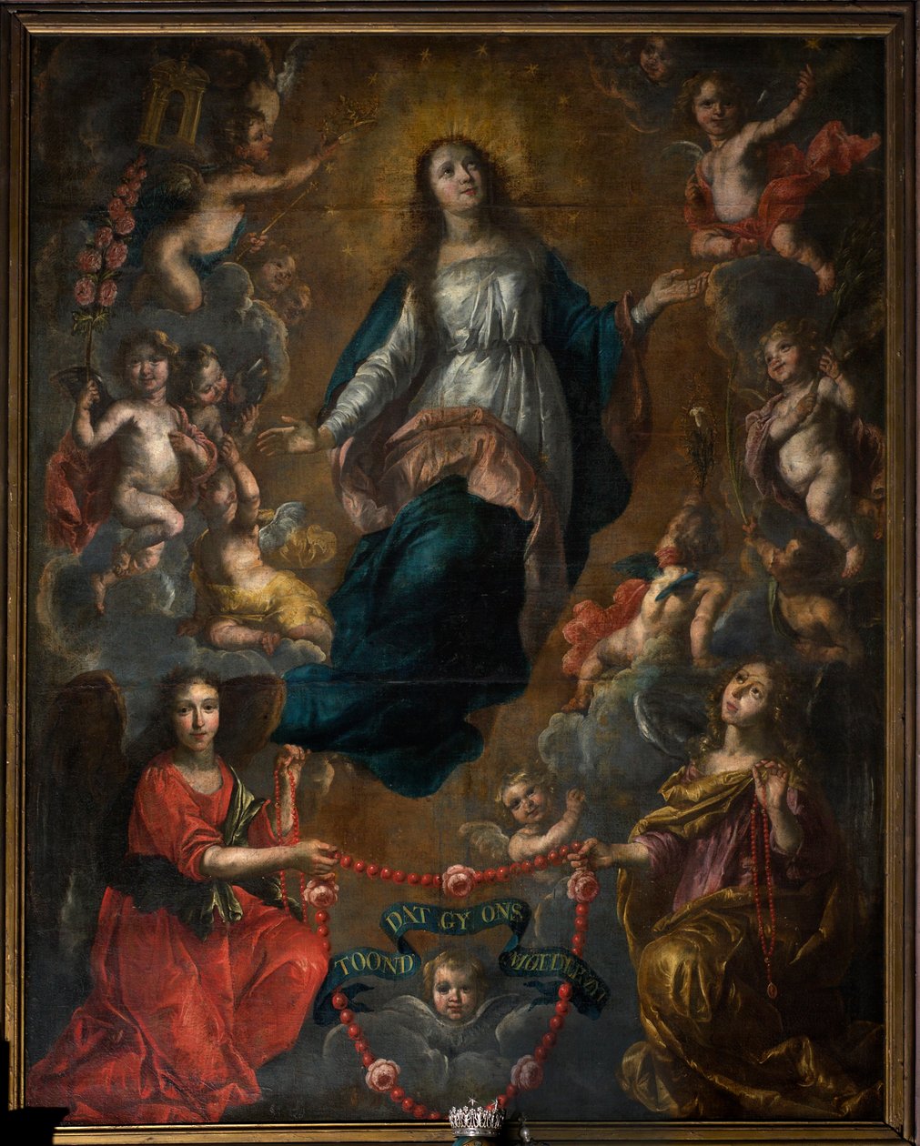 Parochiekerk Sint-Joris. Interieur. Tenhemelopneming van Maria. Nicolas de Liemaeckere. 1640. door or Liemaecker Nicolaas de Liemakere