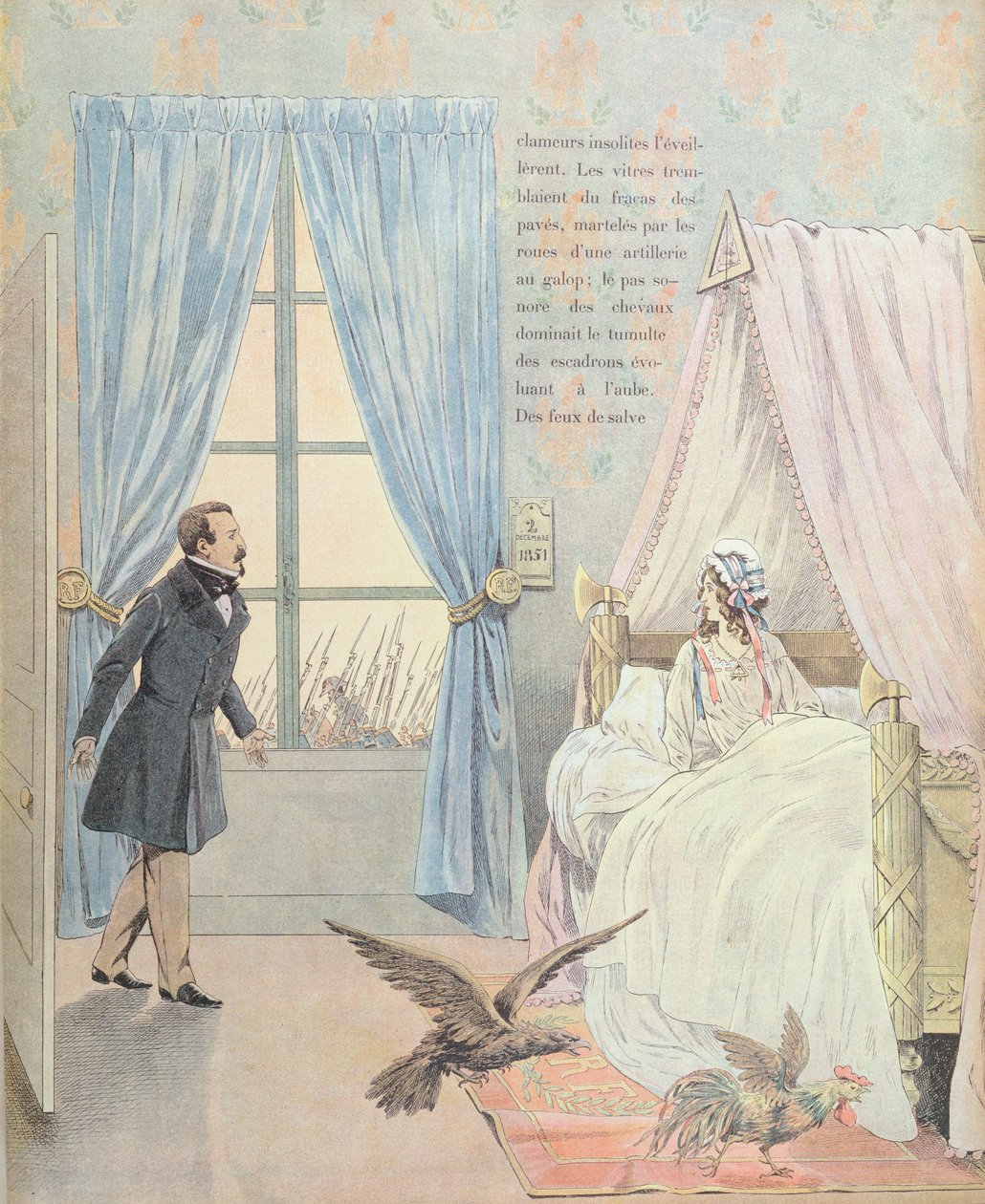 Napoleon III en Frankrijk tijdens de staatsgreep van 2 december 1851, gepubliceerd in 