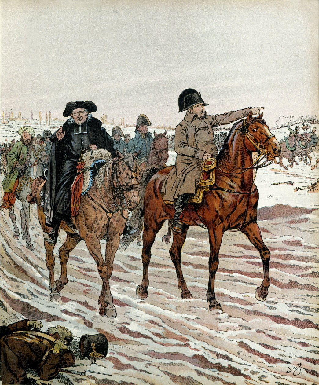 Tijdens de Franse campagne, na de Slag bij Brienne op 29 januari door pseudonym for Onfray de Breville Jacques Job
