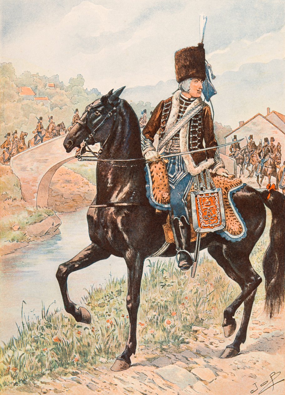 Jacques Marie Gaston Onfroy de Breville - Uniformen van de Franse troepen: Kolonel van de Hussars van Chamborant door pseudonym for Onfray de Breville Jacques Job