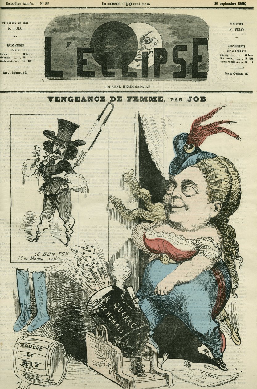 Olympe Audouard (1830-1890), Franse feministe en zijn vijand Jules Barbey d