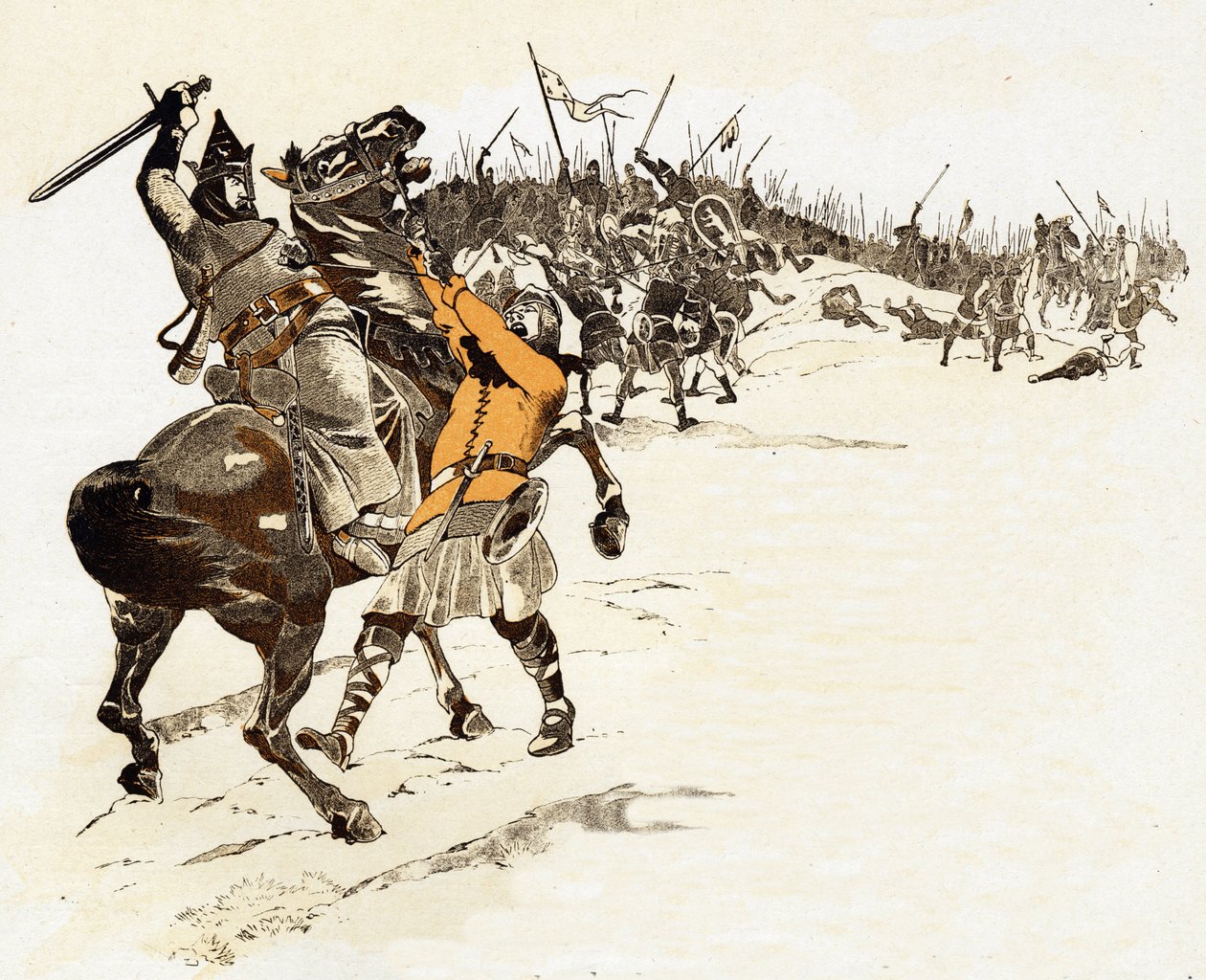 Men vangt nooit de schaakkoning antwoord van Lodewijk VI de Dikke (1081-1137), koning van de Franken, door de Engelse soldaat te doden die het hoofdstel van zijn paard had gegrepen en zei 