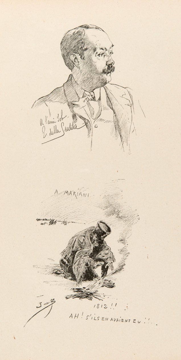 Portret van Job (Jacques Marie Gaston Onfroy de Breville) door pseudonym for Onfray de Breville Jacques Job