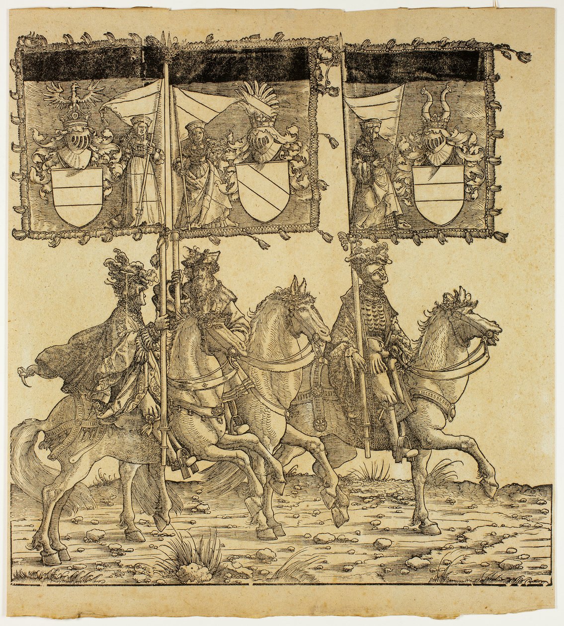 Triomf van Maximiliaan door the Elder Hans Burgkmair