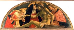 Pieta, De Dode Christus, c.1491 door Lorenzo da  Sanseverino