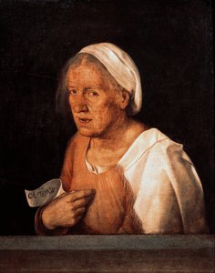 La Vecchia (De Oude Vrouw) door Giorgione