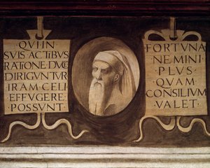 Detail van de Maximes door Giorgione