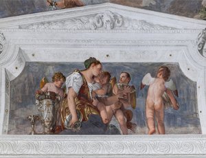 Allegorie van overvloed door Veronese