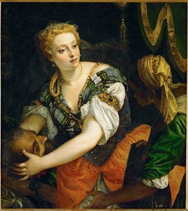 Judith met het hoofd van Holofernes ... (olieverf op doek)