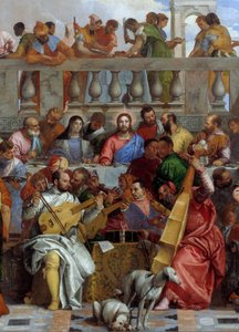 Centraal detail van Les Noces de Cana door Veronese
