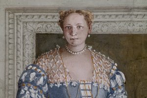 Donna Barbaro, de Hal van Olympus (detail) door Veronese